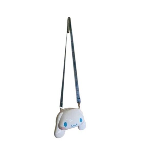 Sanrio Cinnamoroll Crossbody Bag With Adjustable Blue Strap & Zipper Closure Cut - Picture 3 of 5